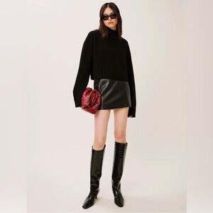 Reformation Elvezia Regenerative Wool Turtleneck Sweater